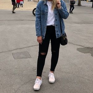 Forever 21 jean jacket oversized